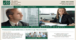 Desktop Screenshot of adultadhdclinicma.com